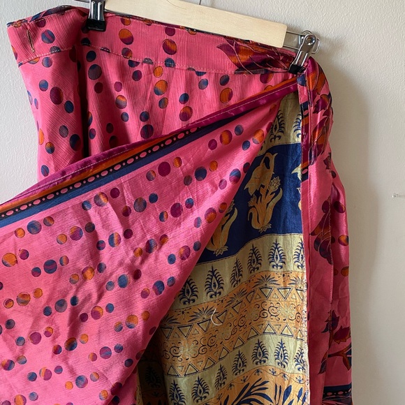 Darn Good Yarn Sari Wrap Skirt - Picture 2 of 6